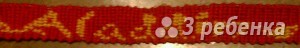 Схема фенечки прямым плетением 14266
