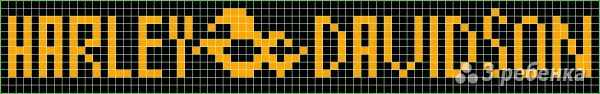 Схема фенечки прямым плетением 14226
