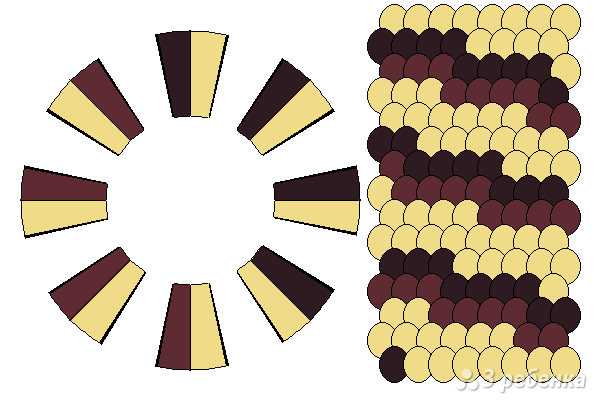 Схема фенечки кумихимо 15330