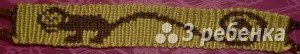 Схема фенечки прямым плетением 14483