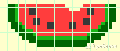Схема фенечки прямым плетением 14281