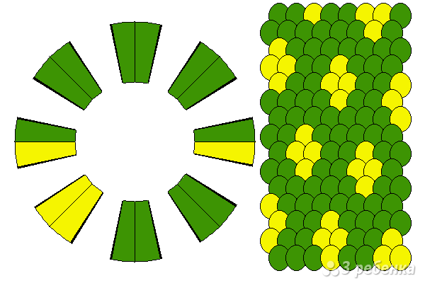 Схема фенечки кумихимо 15593