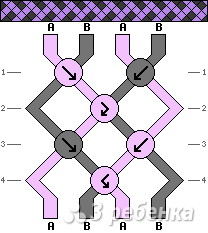 Схема фенечки 14161