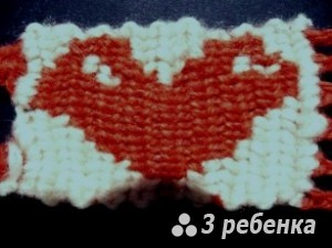 Схема фенечки прямым плетением 17216