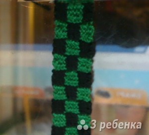 Схема фенечки прямым плетением 14998