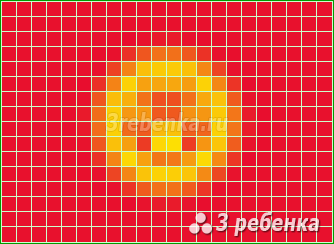 Схема фенечки прямым плетением Киргизия