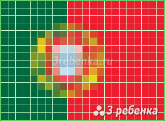 Схема фенечки прямым плетением Португалия