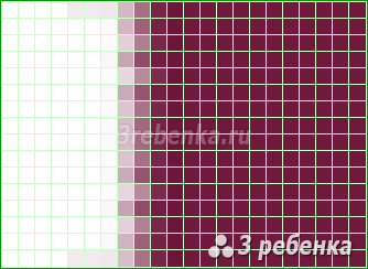 Схема фенечки прямым плетением Катар
