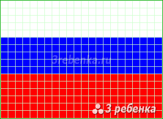 Схема фенечки прямым плетением Россия