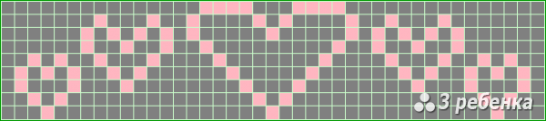 Схема фенечки прямым плетением 17517