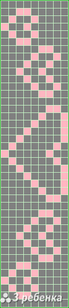 Схема фенечки прямым плетением 17517