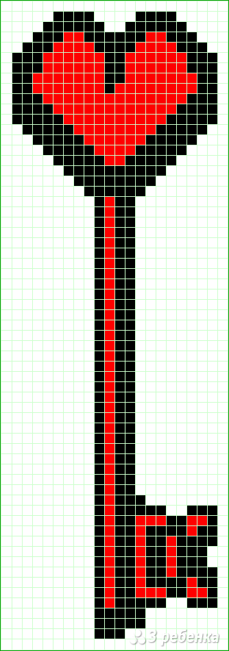 Схема фенечки прямым плетением 15062