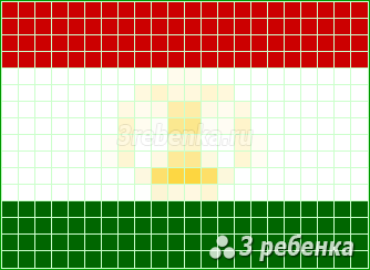 Схема фенечки прямым плетением Таджикистан