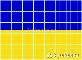 Схема фенечки прямым плетением Украина