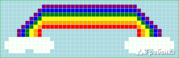 Схема фенечки прямым плетением 20153