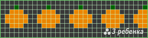Схема фенечки прямым плетением 20127