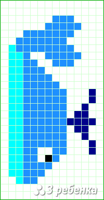 Схема фенечки прямым плетением 20122