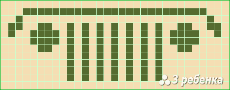 Схема фенечки прямым плетением 20236