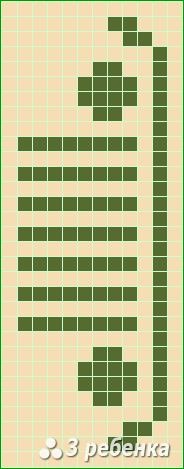 Схема фенечки прямым плетением 20236