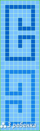 Схема фенечки прямым плетением 22728