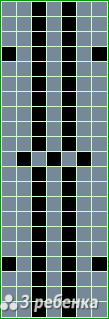 Схема фенечки прямым плетением 22567
