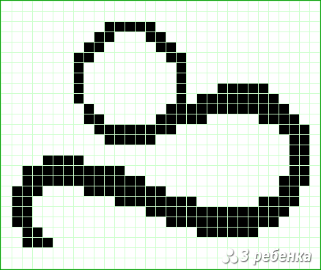 Схема фенечки прямым плетением 22663