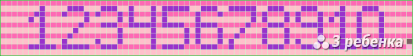 Схема фенечки прямым плетением 22485