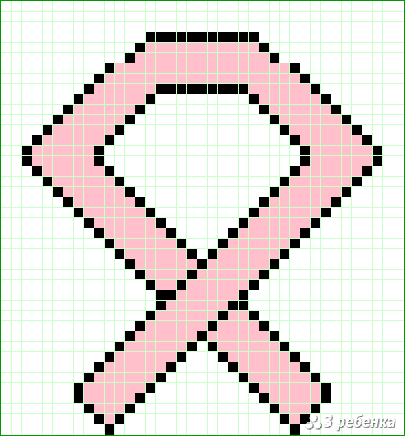 Схема фенечки прямым плетением 23371