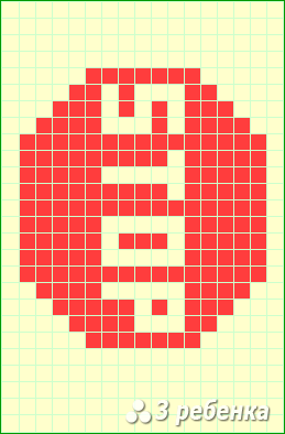 Схема фенечки прямым плетением 23316