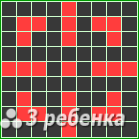 Схема фенечки прямым плетением 23331
