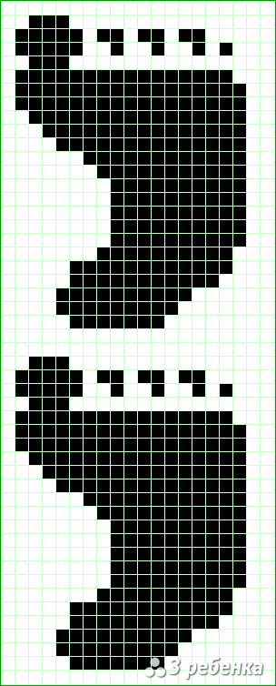 Схема фенечки прямым плетением 23386