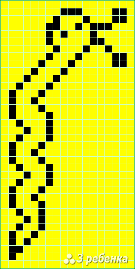Схема фенечки прямым плетением 24769