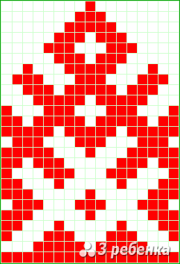 Схема фенечки прямым плетением 24187