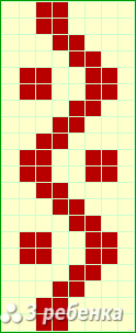 Схема фенечки прямым плетением 24729