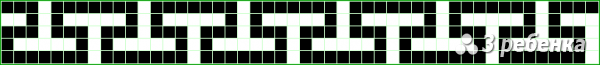 Схема фенечки прямым плетением 24157