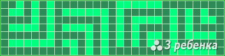 Схема фенечки прямым плетением 24815
