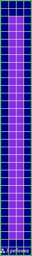 Схема фенечки прямым плетением 24936