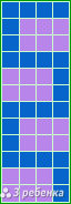 Схема фенечки прямым плетением 24855