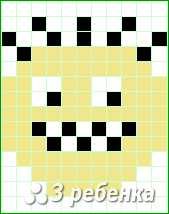 Схема фенечки прямым плетением 24810
