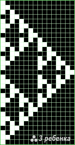 Схема фенечки прямым плетением 25959