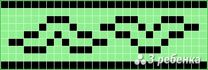 Схема фенечки прямым плетением 25969