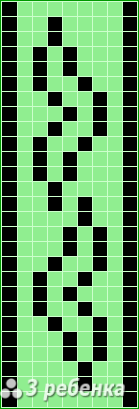 Схема фенечки прямым плетением 25969