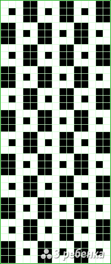 Схема фенечки прямым плетением 25712