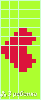 Схема фенечки прямым плетением 25884