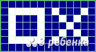 Схема фенечки прямым плетением 25944