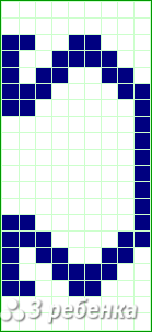 Схема фенечки прямым плетением 25904