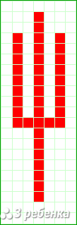 Схема фенечки прямым плетением 25934