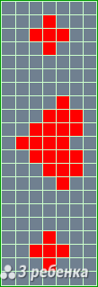 Схема фенечки прямым плетением 26544