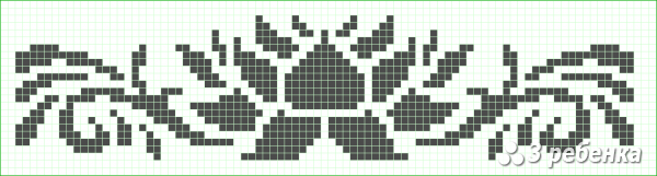 Схема фенечки прямым плетением 26761