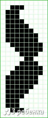 Схема фенечки прямым плетением 26768